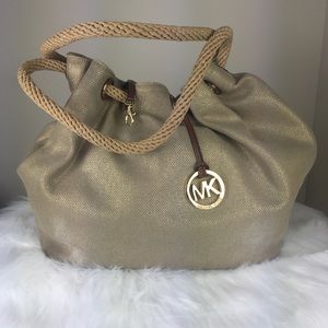 Michael Kors Metallic Canvas Bag